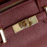 Borsa a Mano in Vera Pelle Marrone