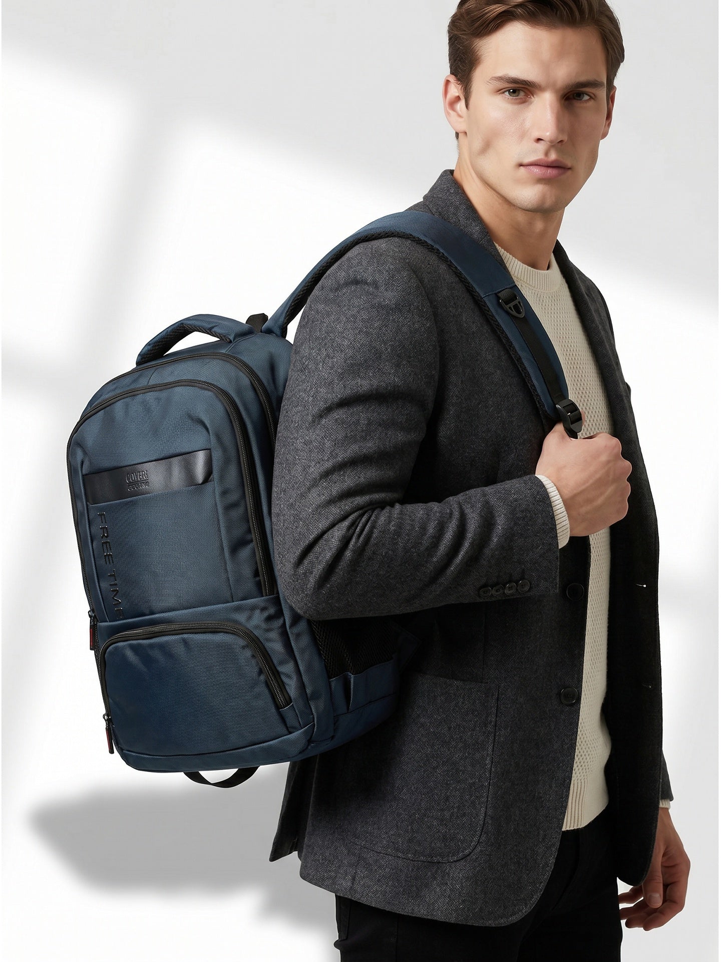 Zaino in Poliestere 100% Blu