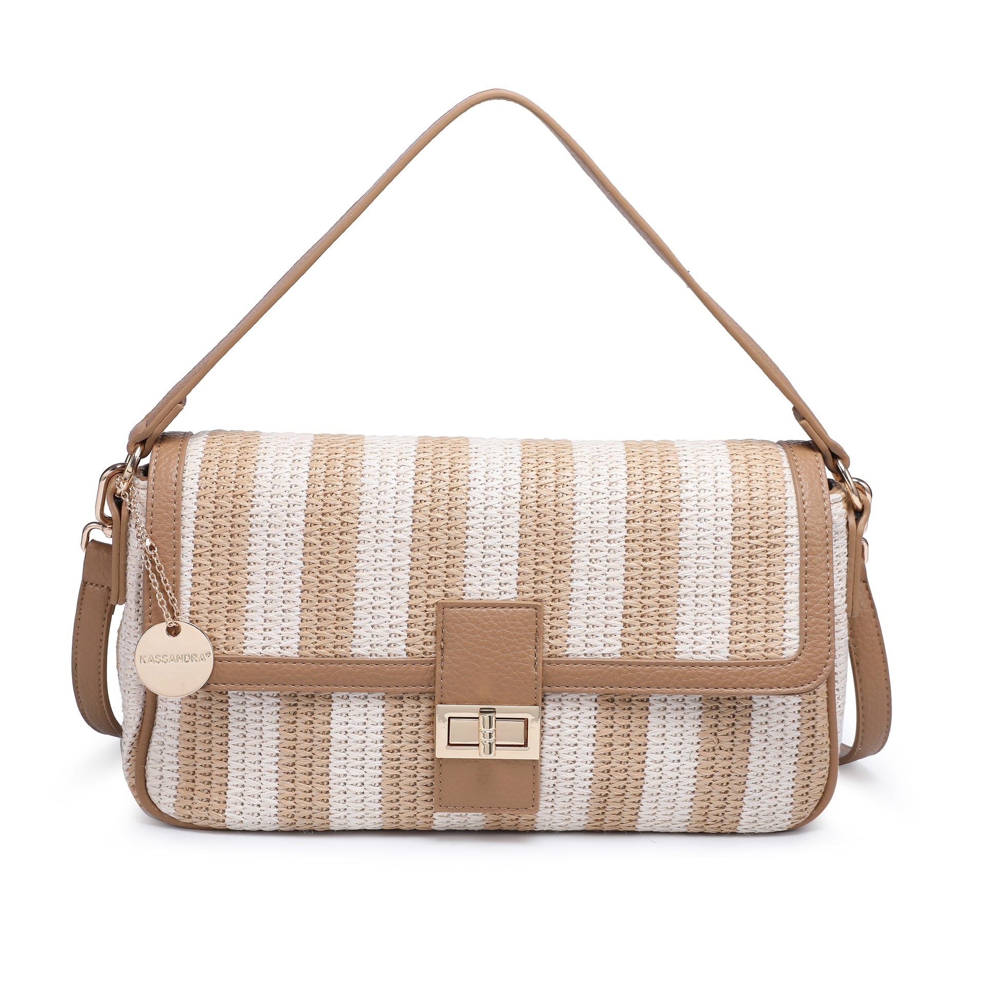 Borsa a Tracolla in Poliestere Beige Kassandra