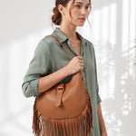 Borsa a Mano in Dollaro Leather Cognac
