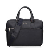 Dunkelblaue Tasche aus echtem Leder