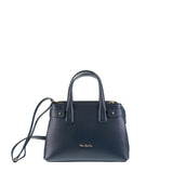 Borsa a Mano in Vera Pelle Navy Pierre Cardin