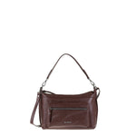 Borsa a Spalla in Vera Pelle Cioccolato Pierre Cardin