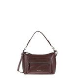 Borsa a Spalla in Vera Pelle Cioccolato Pierre Cardin