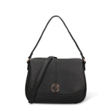 Borsa a Spalla in Pelle Vegana Nero