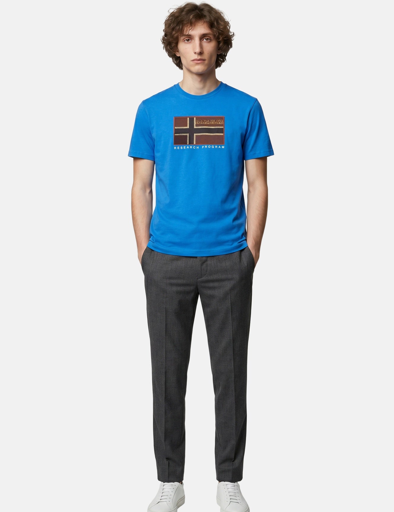 T-shirt in Cotone Blu