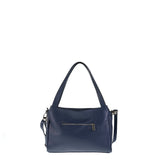Borsa a Spalla in Vera Pelle Navy