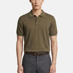 Camicia in Cotone Verde Militare Navigare