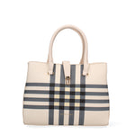 Borsa a Mano in Polyester Avorio Pierre Cardin