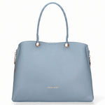 Borsa a Mano in Pelle Vegana Blu Jeans Pierre Cardin