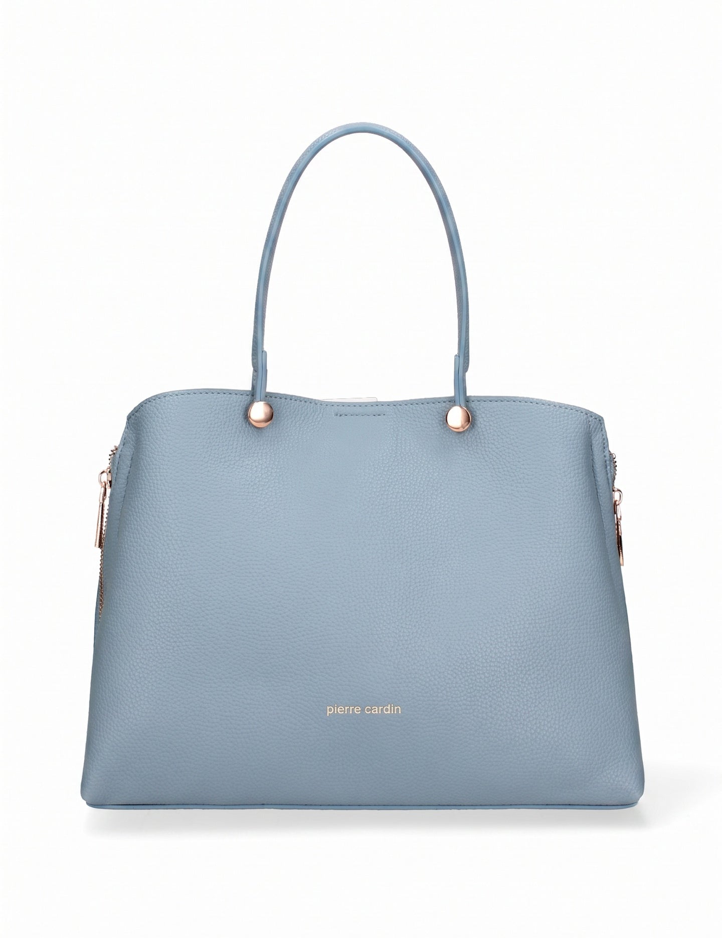 Borsa a Mano in Pelle Vegana Blu Jeans Pierre Cardin