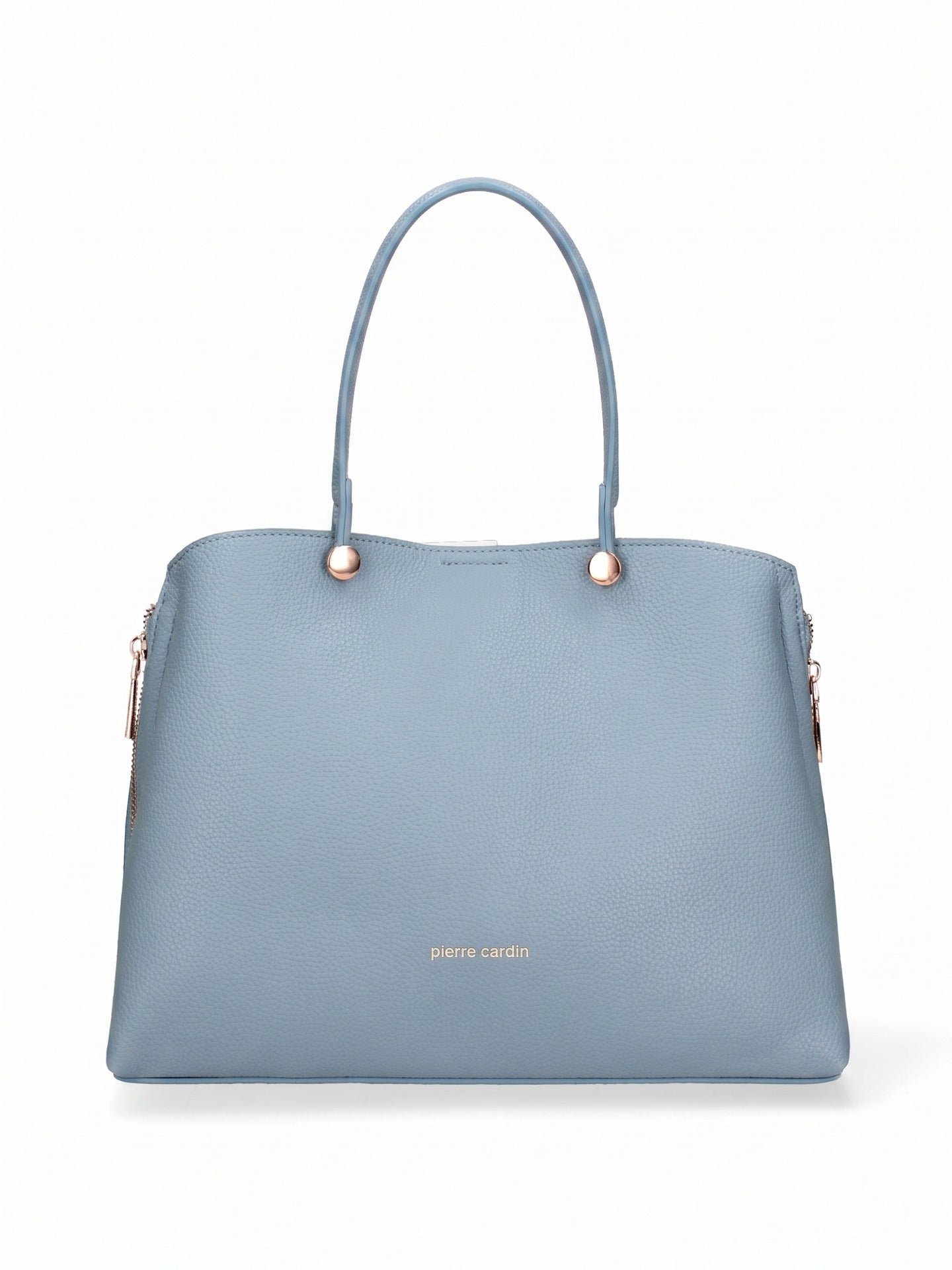 Borsa a Mano in Pelle Vegana Blu Jeans Pierre Cardin