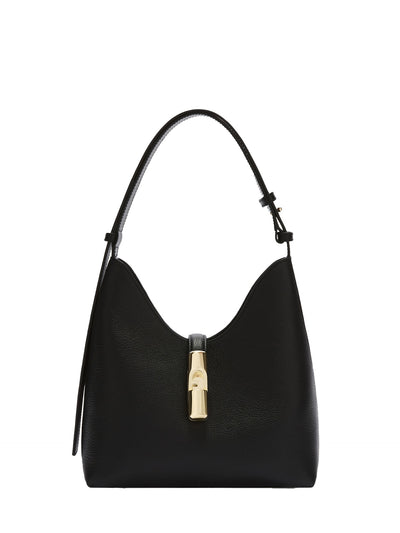 Borsa a Spalla in Vera Pelle Nero