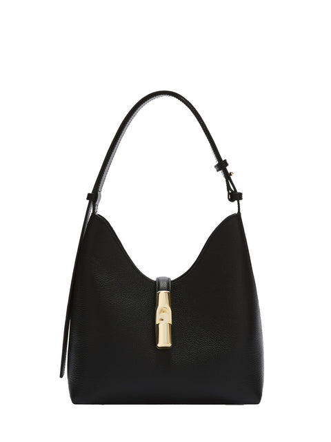 Borsa a Spalla in Vera Pelle Nero