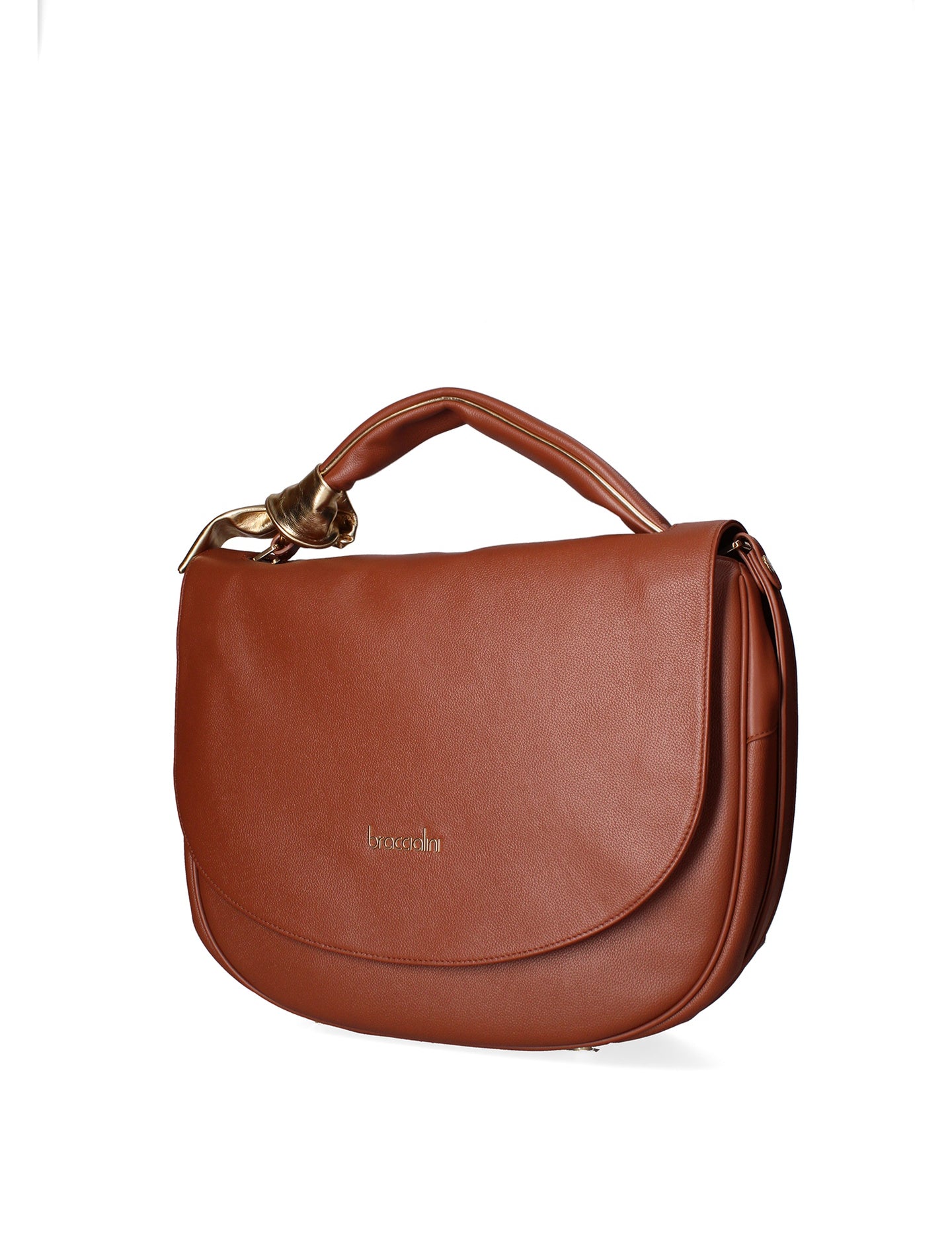 Borsa a Spalla in Vera Pelle Marrone