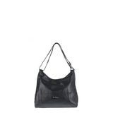 Borsa a Spalla in Vera Pelle Nero Pierre Cardin