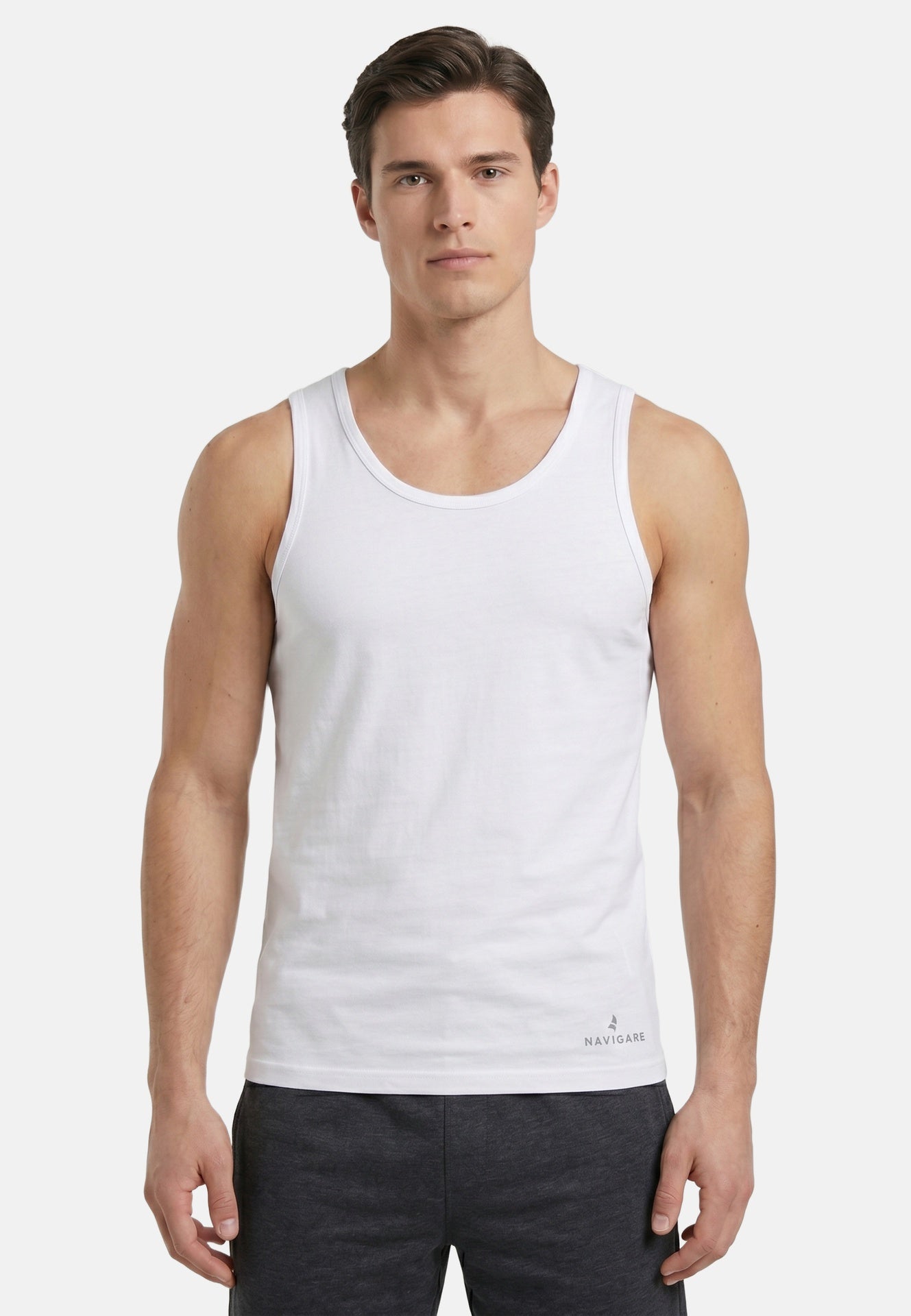 Gilet in Cotone Bianco Navigare