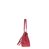 Borsa a Spalla in Vera Pelle Rubino
