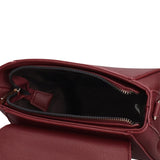 Borsa a Mano in Pelle Vegana Bordeaux