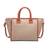 Borsa a Tracolla in Poliestere Marrone