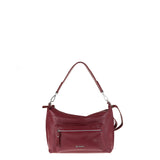 Borsa a Spalla in Vera Pelle Bordeaux Pierre Cardin