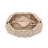 Borsa a Tracolla in Poliestere Taupe