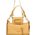 Kit borsa a spalla più tracolla CUSTO - Mostarda