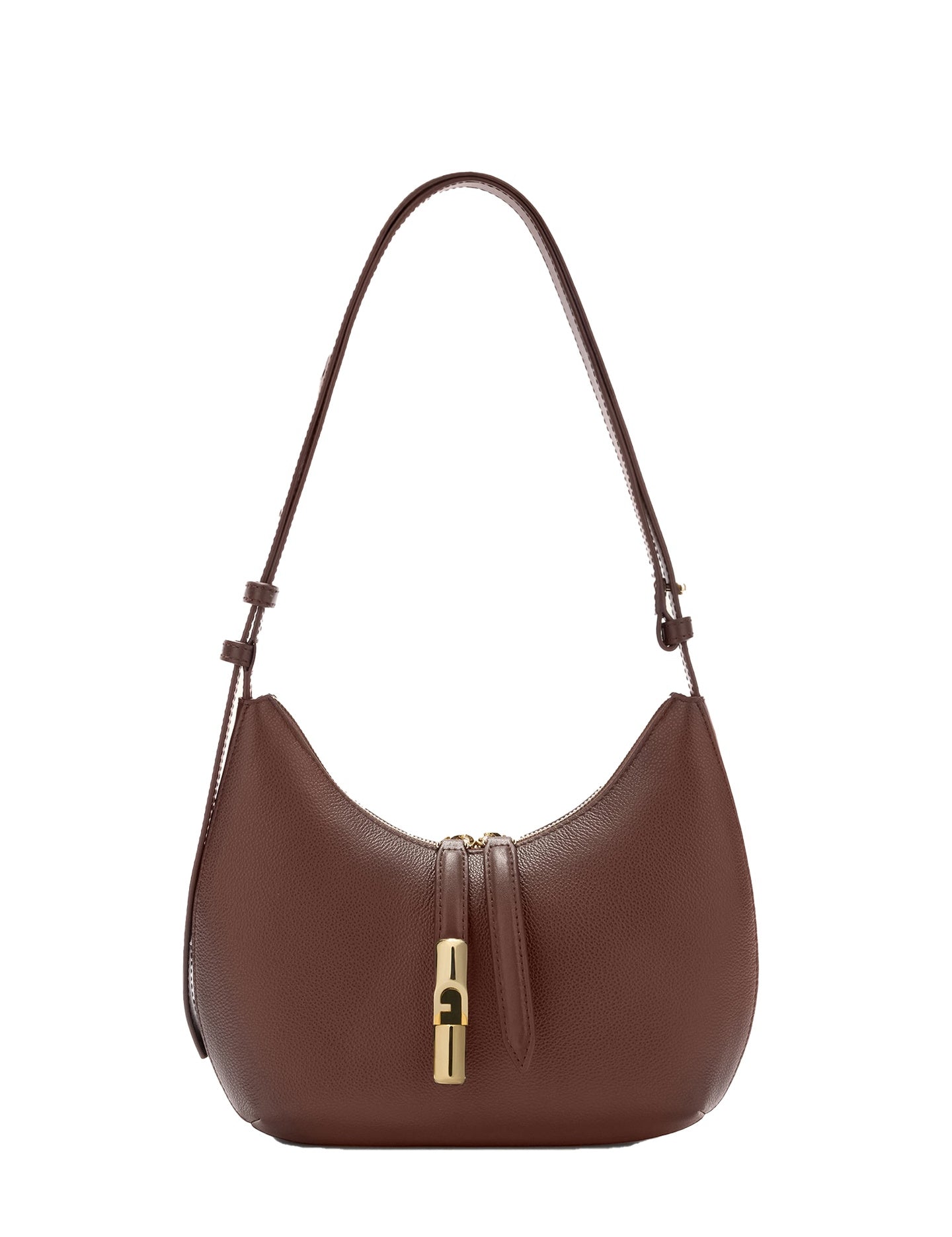 Borsa a Spalla in Pelle Cioccolato Furla