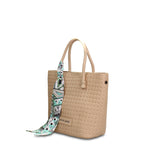 Borsa a Mano in Pelle Vegana Taupe Pierre Cardin