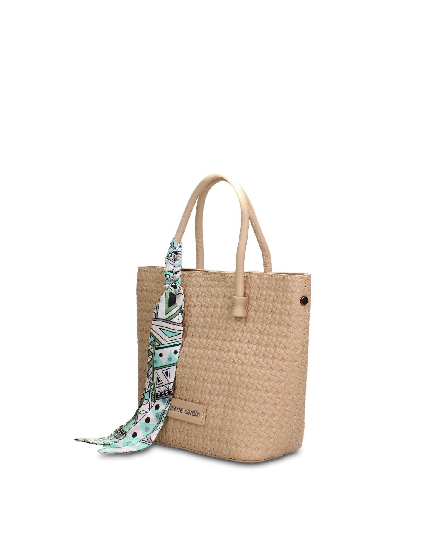 Borsa a Mano in Pelle Vegana Taupe Pierre Cardin