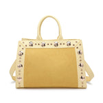 Borsa Shopper in Pelle Vegana Giallo
