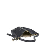 Borsa a Spalla in Vera Pelle Nero