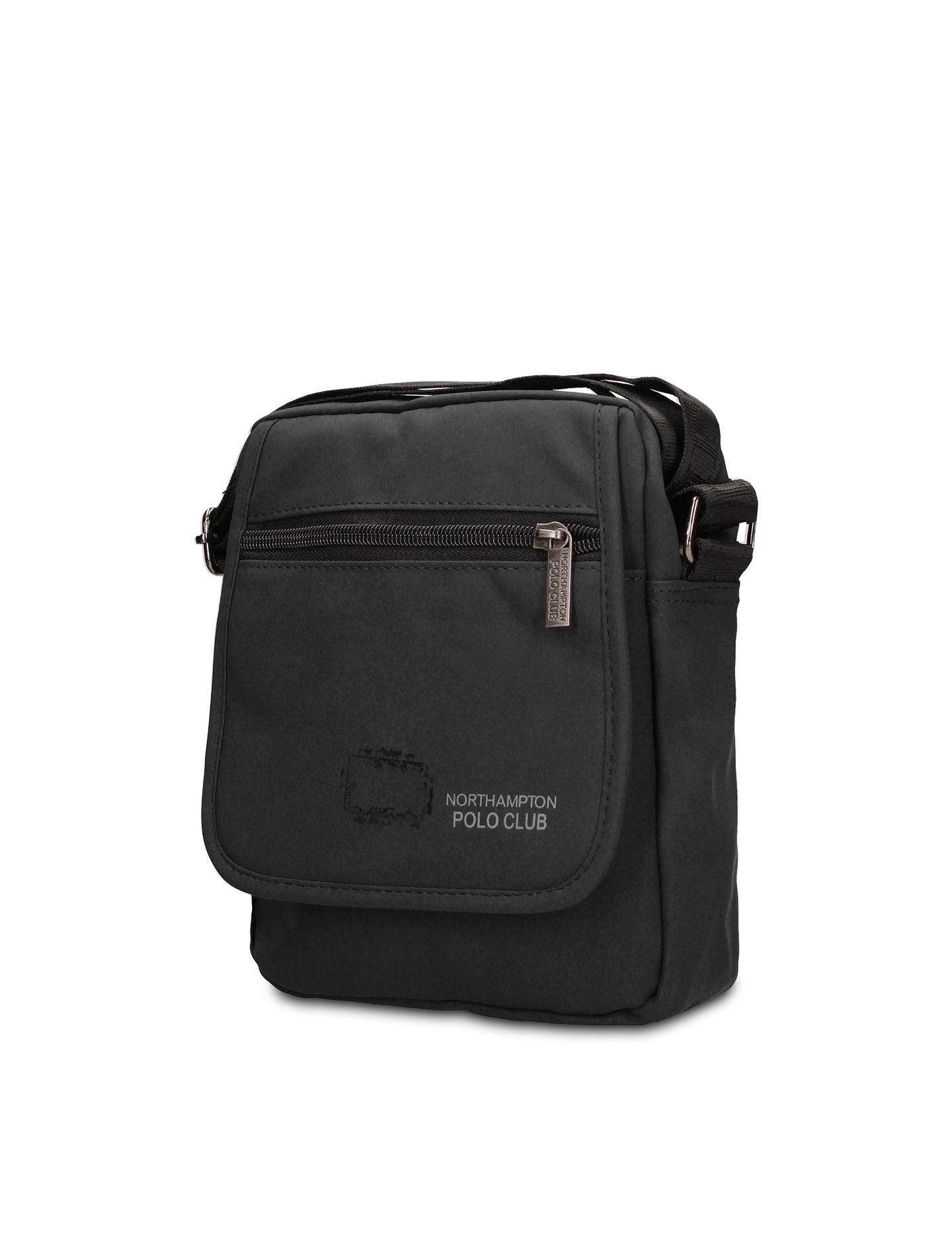 Borsa a Tracolla in 100% Pu Vegan Leather Nero