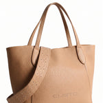 Borsa a Mano in Pelle Vegana Beige