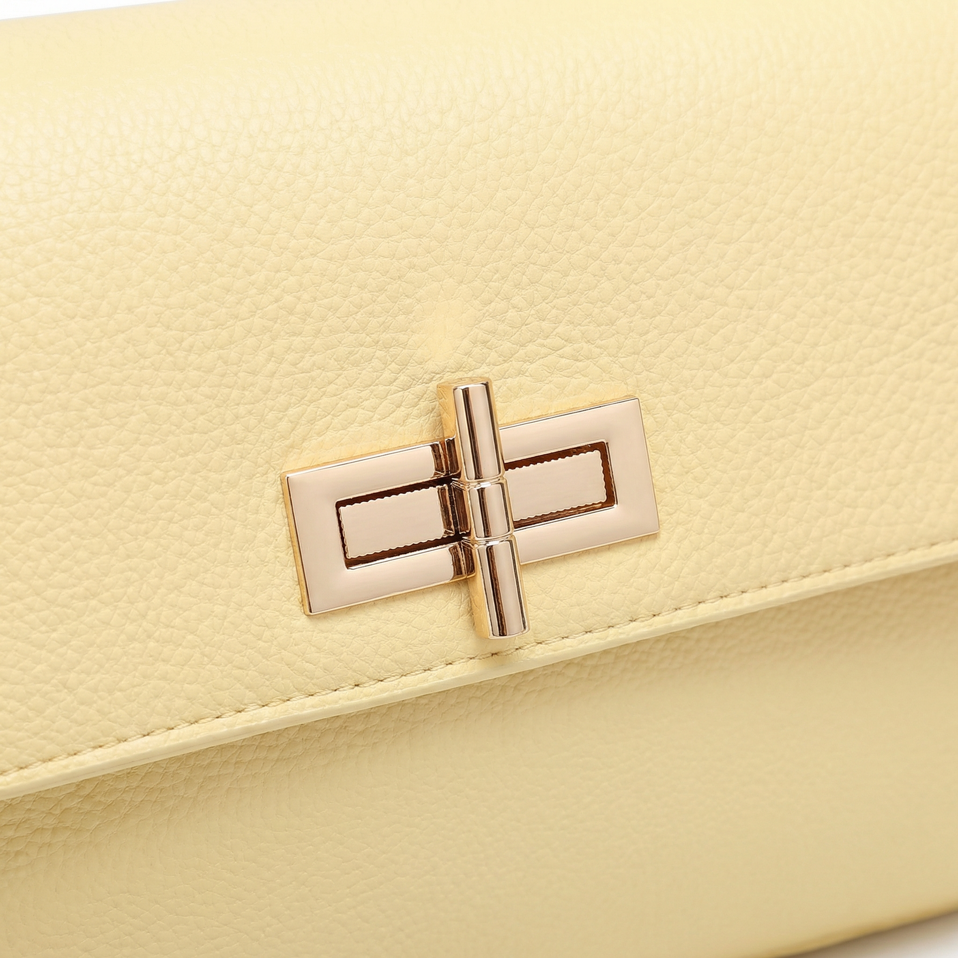 Borsa a Mano in Polyurethane Giallo
