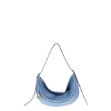 Borsa a Spalla in Vera Pelle Blu Jeans Pierre Cardin