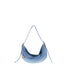 Borsa a Spalla in Vera Pelle Blu Jeans Pierre Cardin