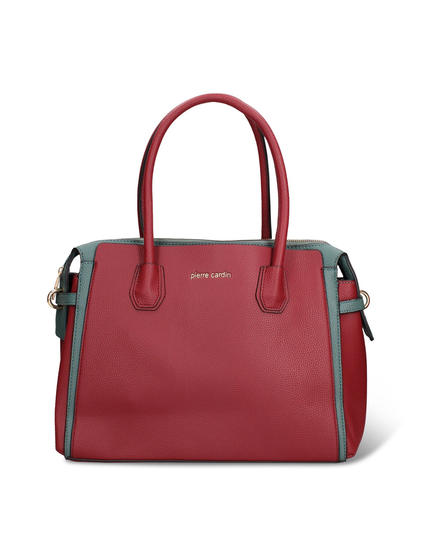 Borsa a Mano in Pelle Vegana Bordeaux e Ottanio Pierre Cardin