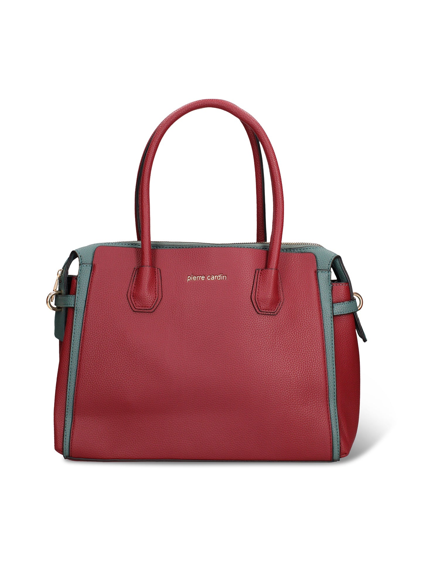 Borsa a Mano in Pelle Vegana Bordeaux e Ottanio Pierre Cardin