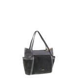Borsa a Spalla in Vera Pelle Grigio