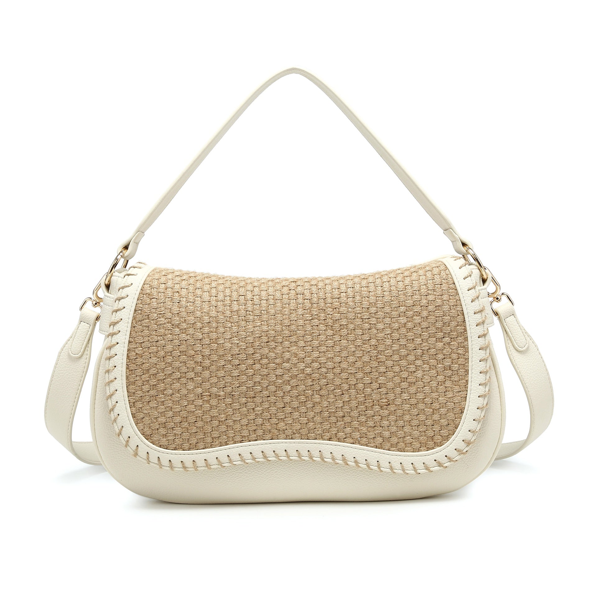 Borsa a Tracolla in Poliestere Bianco Kassandra