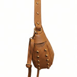 Borsa a Tracolla in Dollaro Leather Cognac