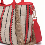 Borsa Shopper in Cotone Rosso
