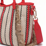 Borsa Shopper in Cotone Rosso