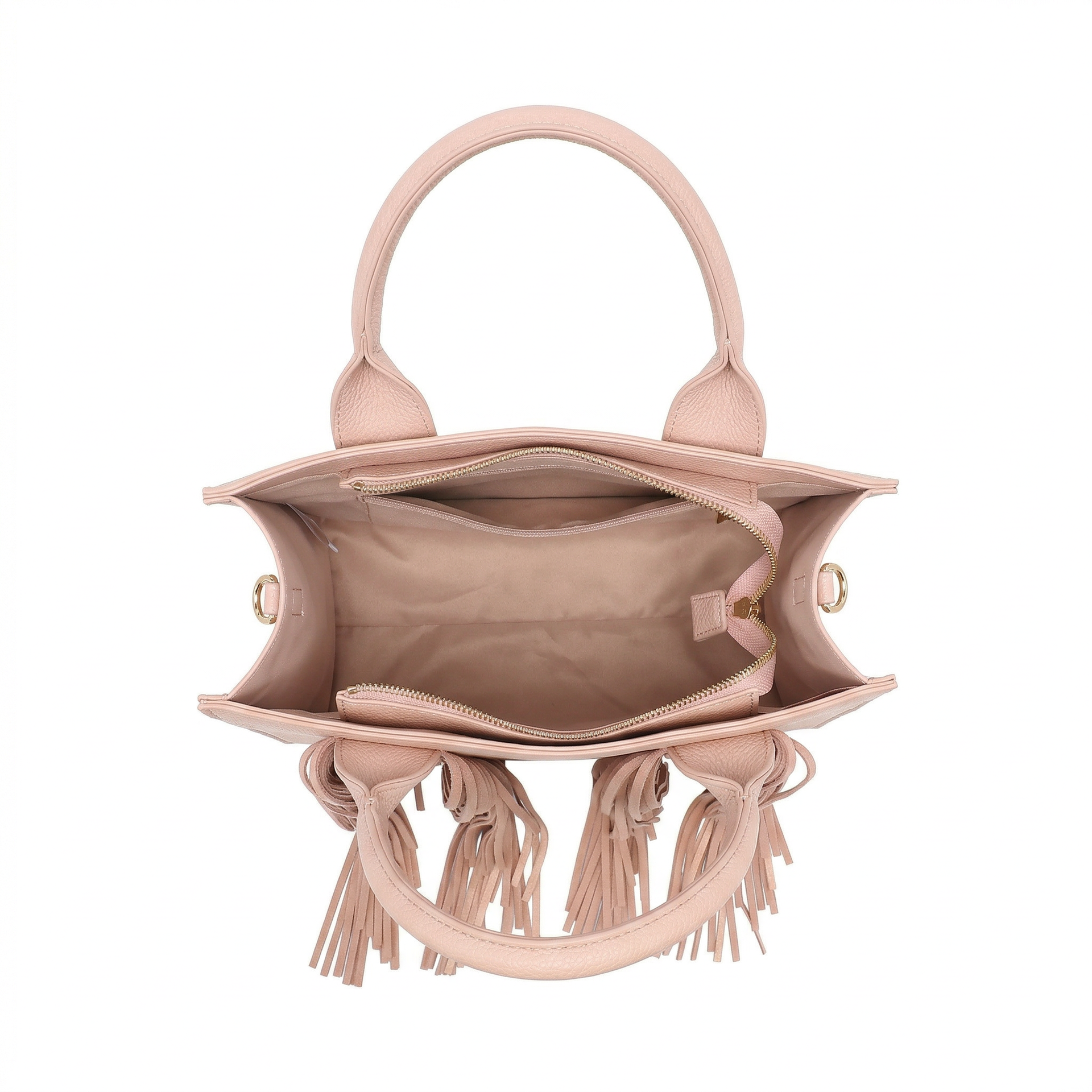 Borsa a Mano in Polyurethane Rosa