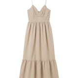 Vestito in Viscosa Taupe