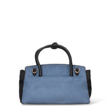 Borsa a Mano in Pelle Vegana Blu