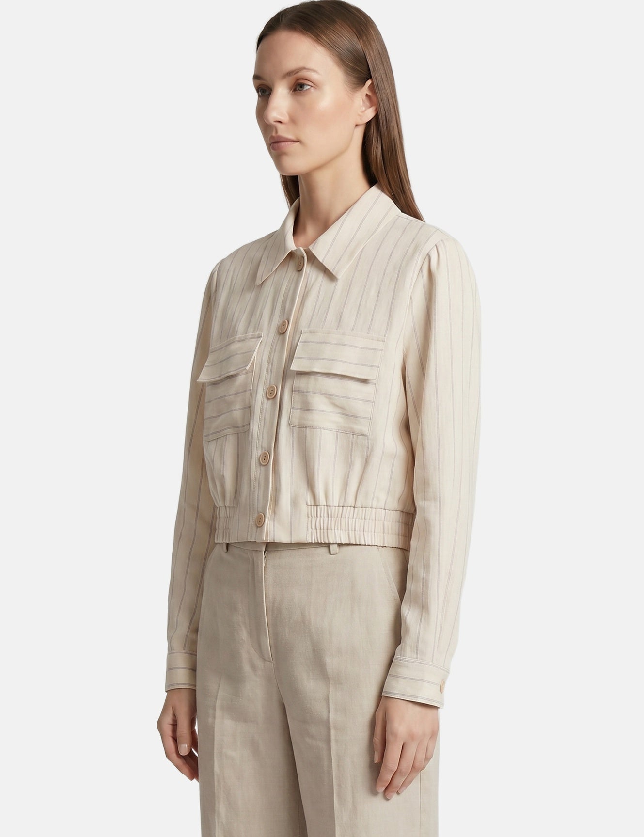 Vestito in Viscosa Beige