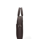 Dunkelbraune Tasche aus echtem Leder