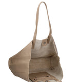 Borsa a Mano in 100% Cow Leather Cappuccino
